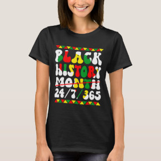 Black History Month Afro Melanin Black Women Afro  T-Shirt