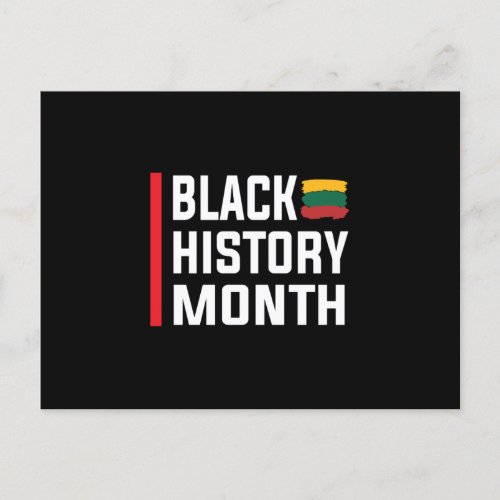 Black History Month Announcement Postcard