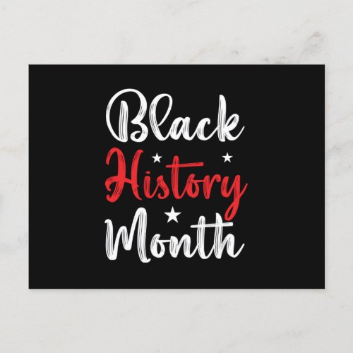 Black History Month Announcement Postcard