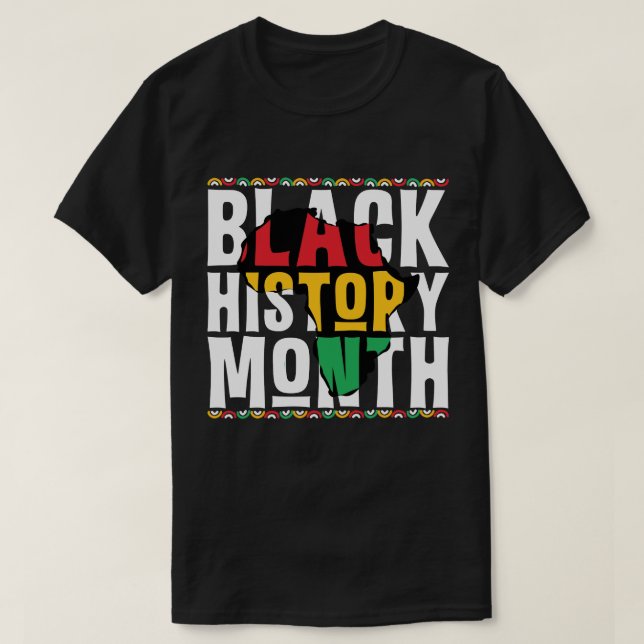 Black History Month Art T-Shirt (Design Front)