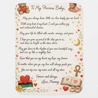 BLACK HISTORY MONTH BABY: The Shockin baby blanket