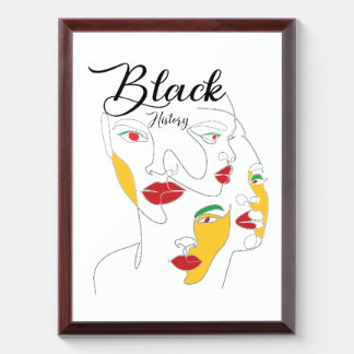 black history month BHM Award Plaque