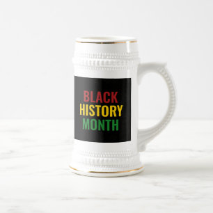 Black History Month BHM Beer Stein
