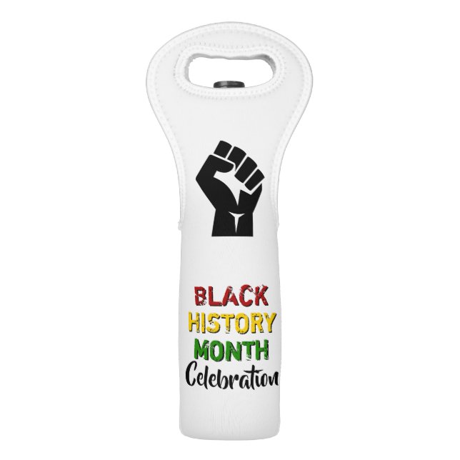 Black History Month BHM Wine Bag (Front)
