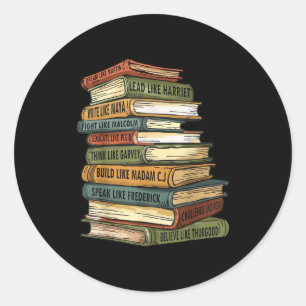 Black History Month Black History Black Black Hist Classic Round Sticker