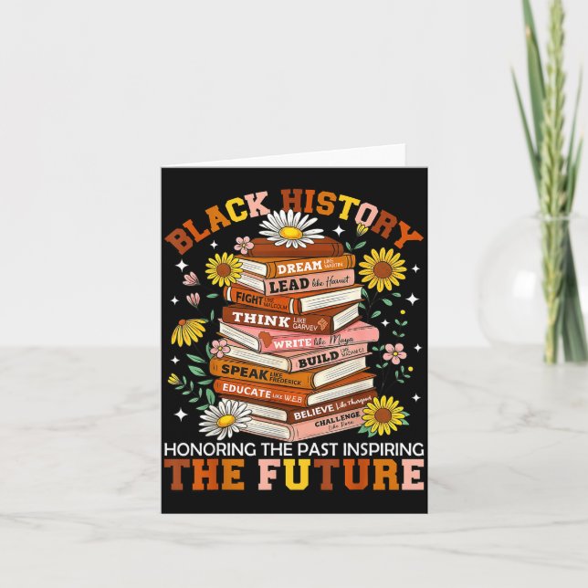 Black History Month Black Leaders African American Card (Front)