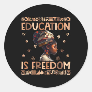 Black History Month Black Leaders African American Classic Round Sticker