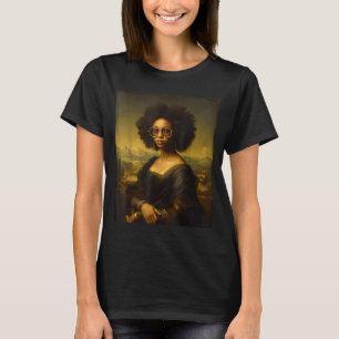 Black History Month Black Mona Lisa African Americ T-Shirt