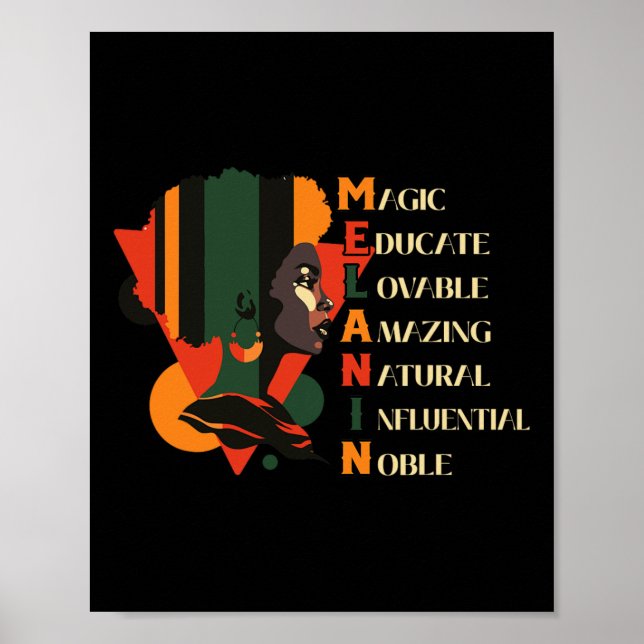 Black History Month Black Queen Educate Women  Poster (Front)