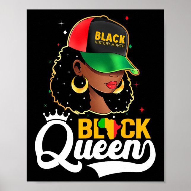 Black History Month Black Queen  Poster (Front)