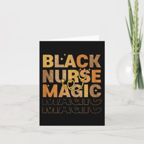 Black History Month Black Registered Nurse Rn Mela Card
