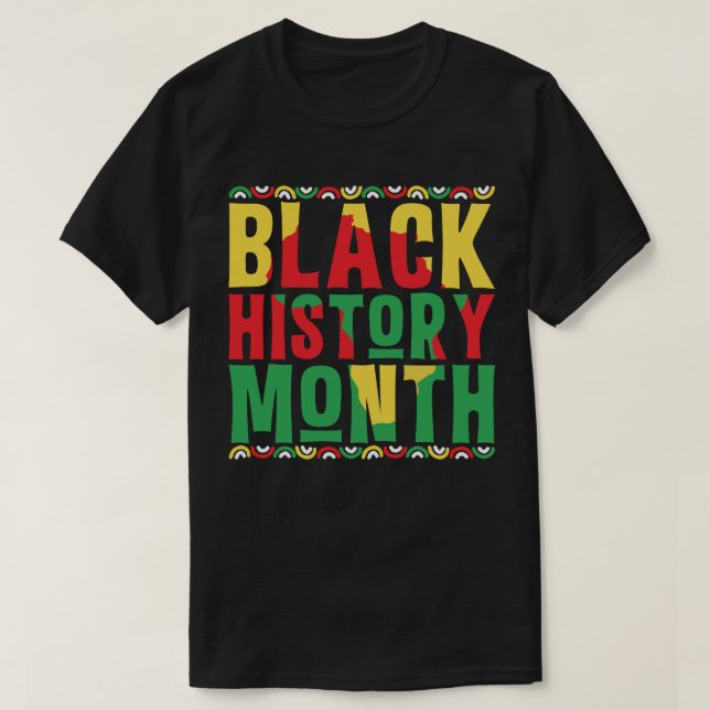 Black History Month Bold & Proud T-Shirt (Design Front)