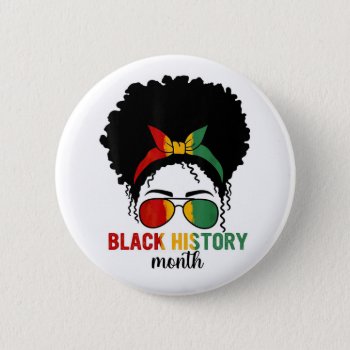 Black History Month Button by ZazzleHolidays at Zazzle