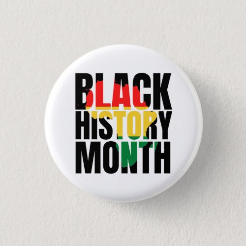 Black History Month  Button