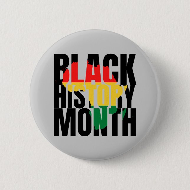 Black History Month Button (Front)