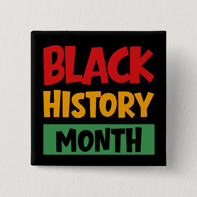 Black History Month Button (Front)
