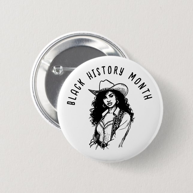 Black History Month  Button (Front & Back)