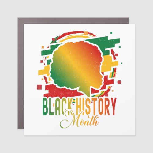 Black History Month Car Magnet