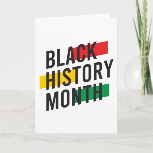 Black History Month Card