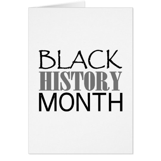 Black History Month Card