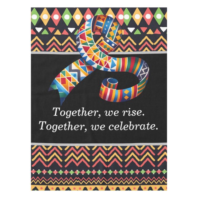 Black History Month Celebrate  Tablecloth (Front)