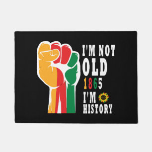 Black History Month Celebrating Rise Together Doormat