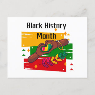 Black History Month Celebrating Rise Together  Holiday Postcard