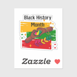 Black History Month Celebrating Rise Together Sticker