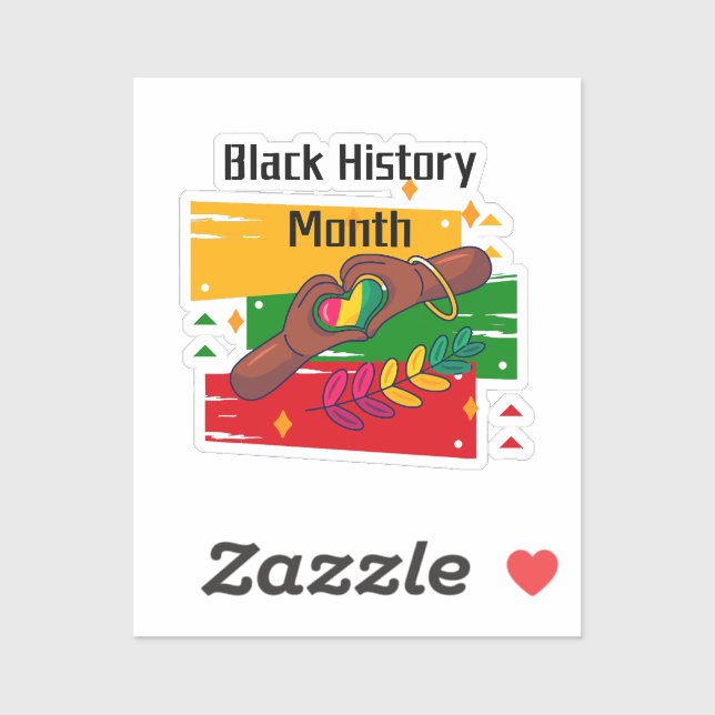 Black History Month Celebrating Rise Together  Sticker (Sheet)