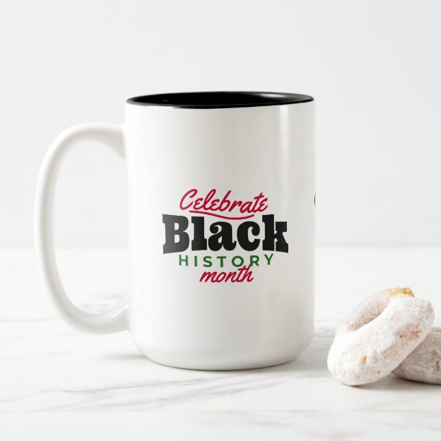 Black History month celebration Coffee Mug (With Donut)