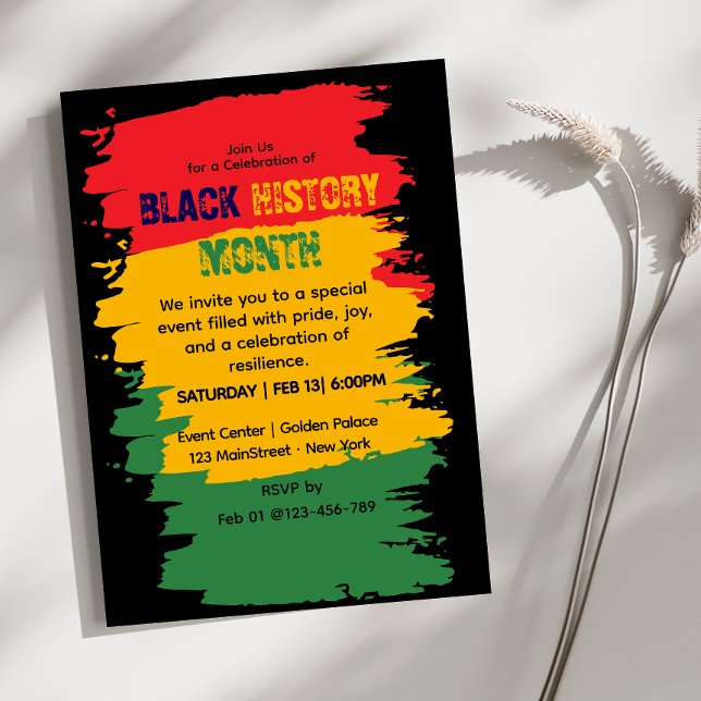 Black History Month Celebration Invitation (Creator Uploaded)