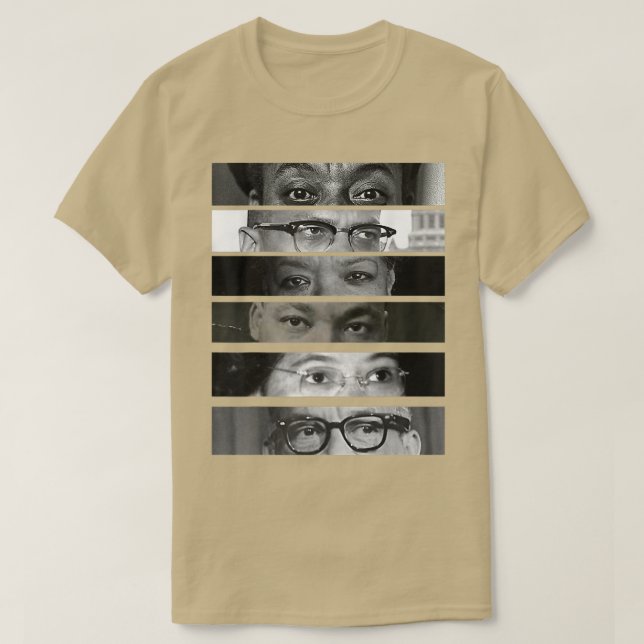 Black History Month Civil Rights Activists Eyes 43 T-Shirt (Design Front)