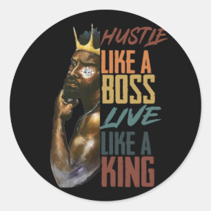 Black History Month Classic Round Sticker