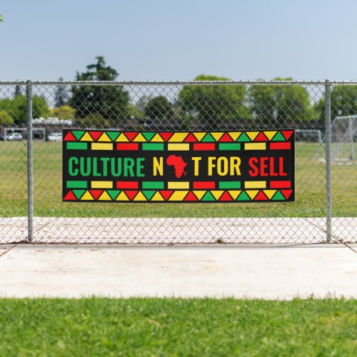 Black History Month Culture not For Sell  Banner