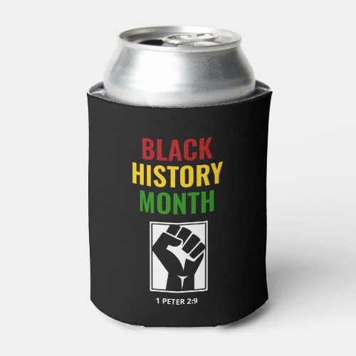 BLACK HISTORY MONTH Customizable Photo Scripture Can Cooler