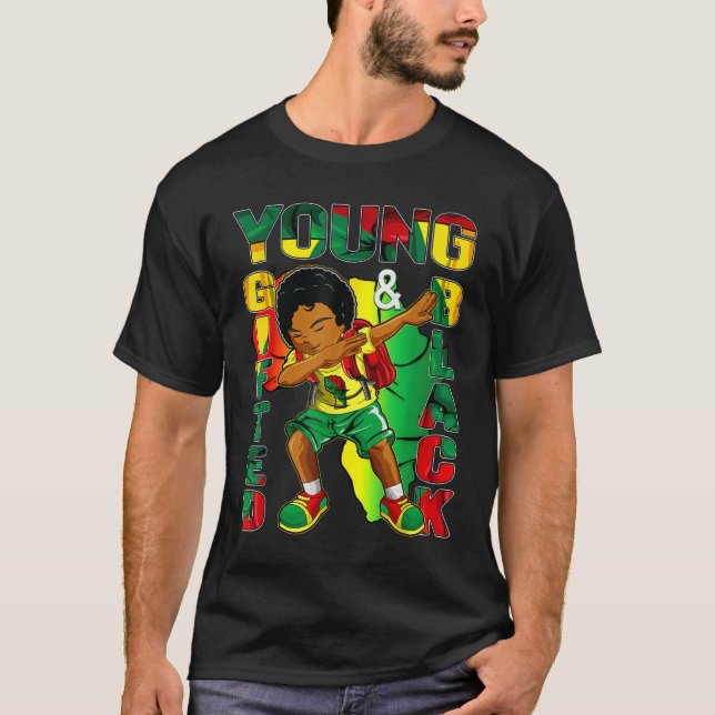 Black History Month Decorations Top Young Gifted B (Front)