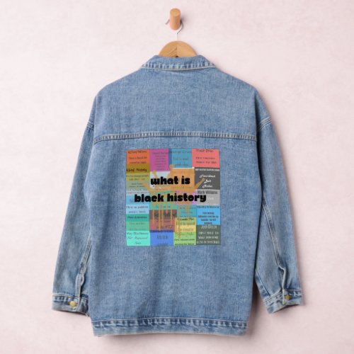 Black history month  denim jacket