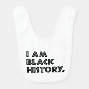 Black History Month Designs African Graphic Baby Bib