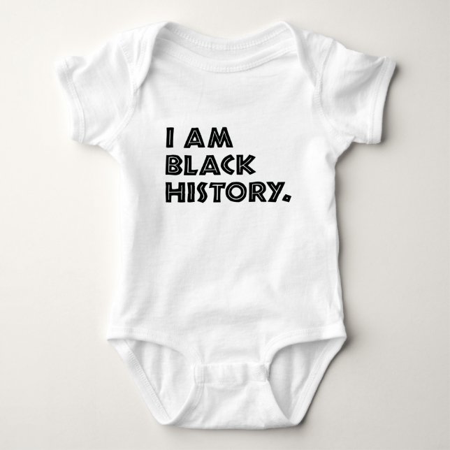 Black History Month Designs African Graphic Baby Bodysuit (Front)