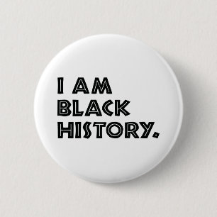 Black History Month Designs African Graphic Button