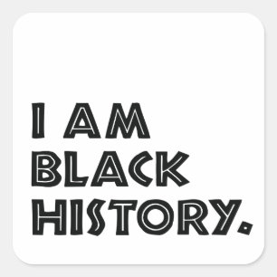 Black History Month Designs African Graphic Square Sticker