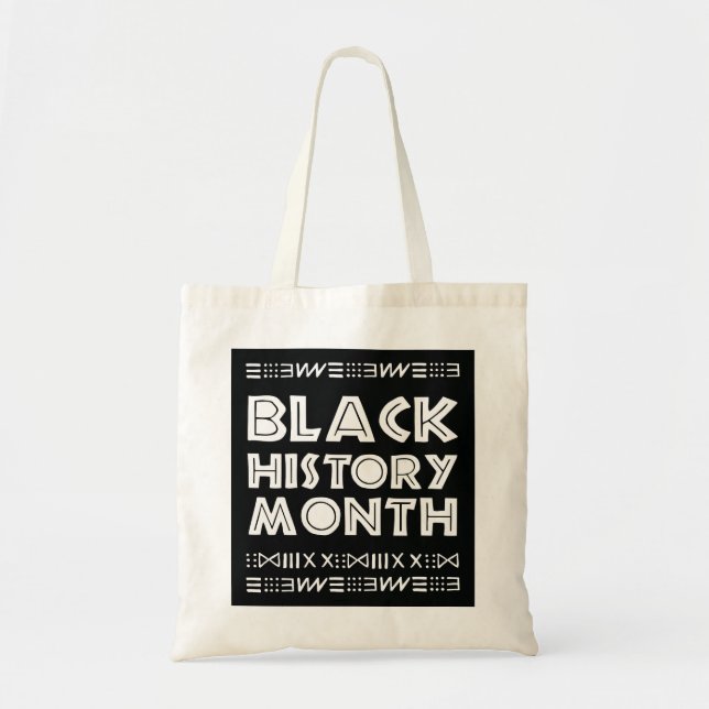 Black History Month Designs African Graphic Tote Bag (Front)