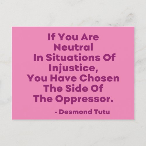 Black History Month _ Desmond Tutu Postcard