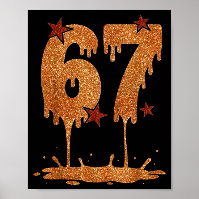 Black History Month Dripping 67 Cool Meme 6 7 Funn Poster (Front)
