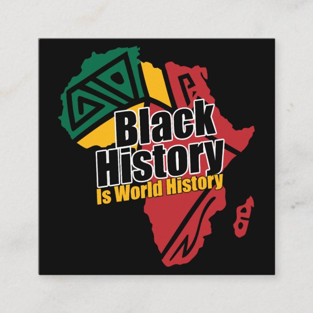 Black History Month  Enclosure Card (Front)