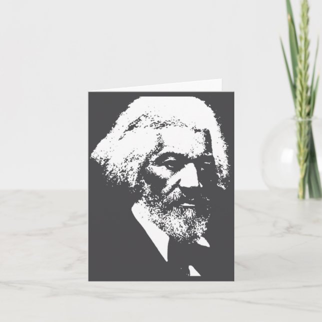 Black History Month Erick Dougl Silhouette T S  Card (Front)