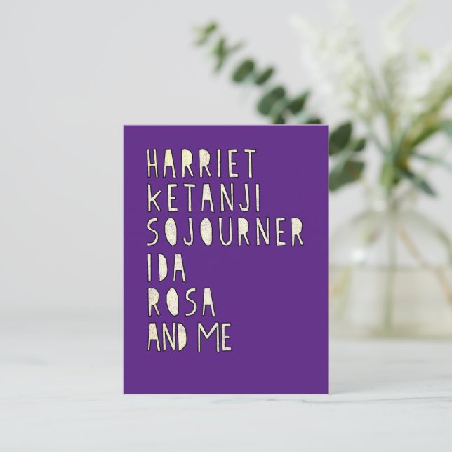 Black History Month, Famous Black Women Leaders Postcard (Standing Front)