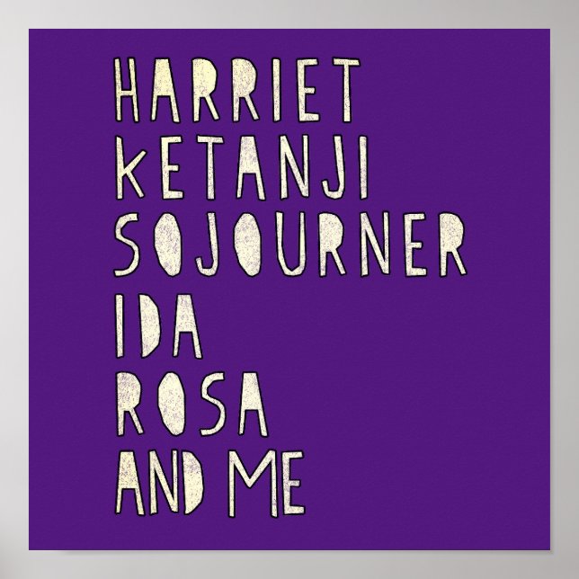 Black History Month, Famous Black Women Leaders Poster (Front)