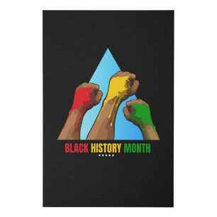 Black History Month Faux Canvas Print