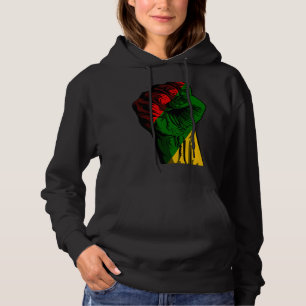 Black History Month Fist Black Power Africa Women Hoodie